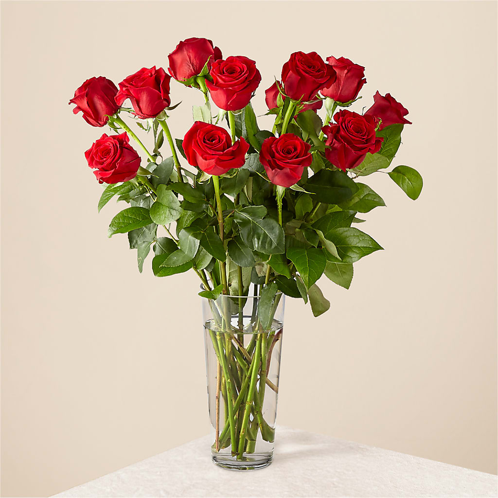 Long Stem Red Rose Bouquet – Red Rose Flowers, Salinas CA