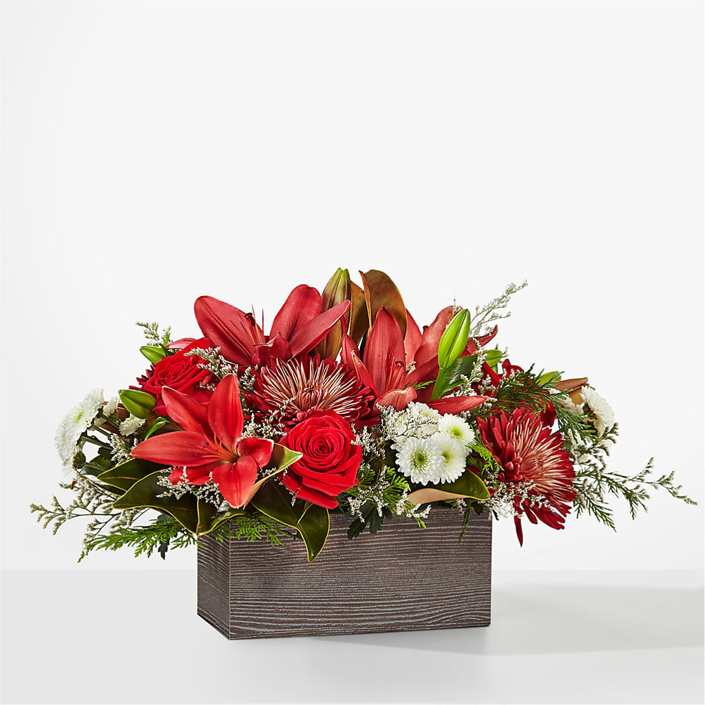 Christmas Break Bouquet – Red Rose Flowers, Salinas CA