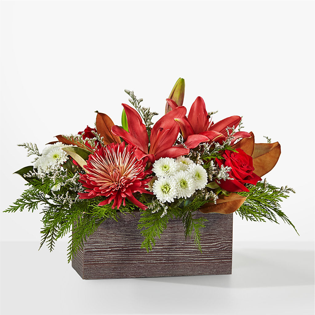 Christmas Break Bouquet – Red Rose Flowers, Salinas CA