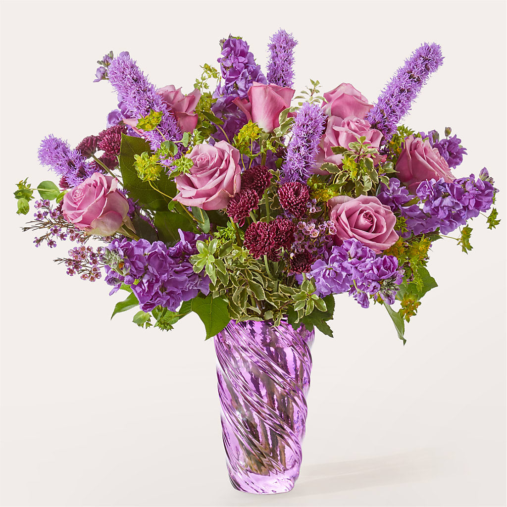 Garden Mist Bouquet – Red Rose Flowers, Salinas CA
