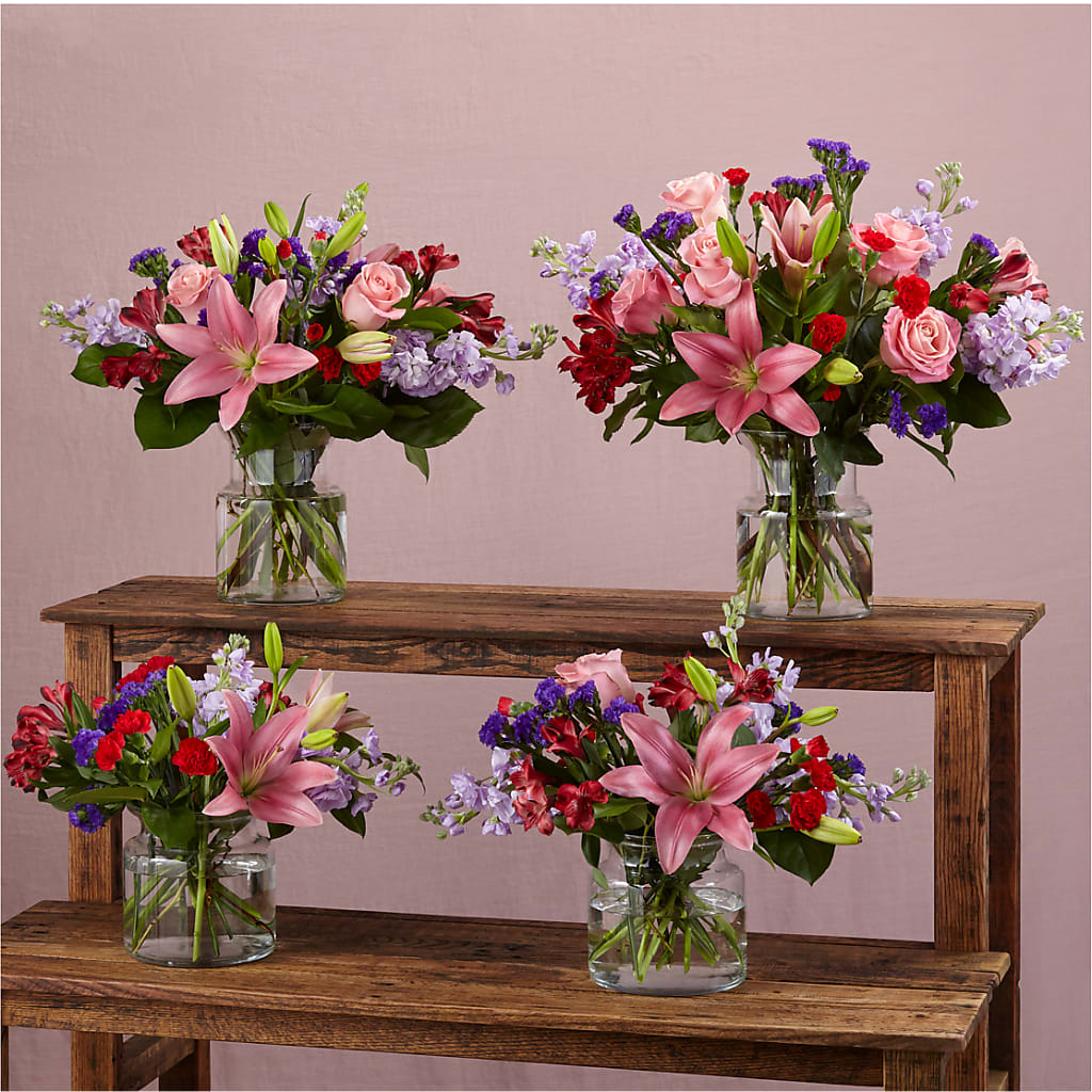 Romantique Bouquet – Red Rose Flowers, Salinas CA