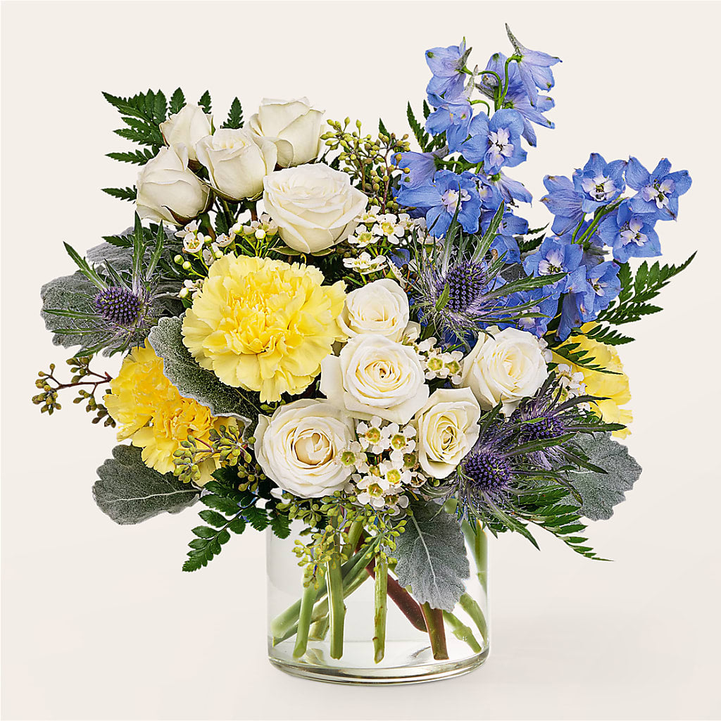 Lemon Sorbet Bouquet – Red Rose Flowers, Salinas CA