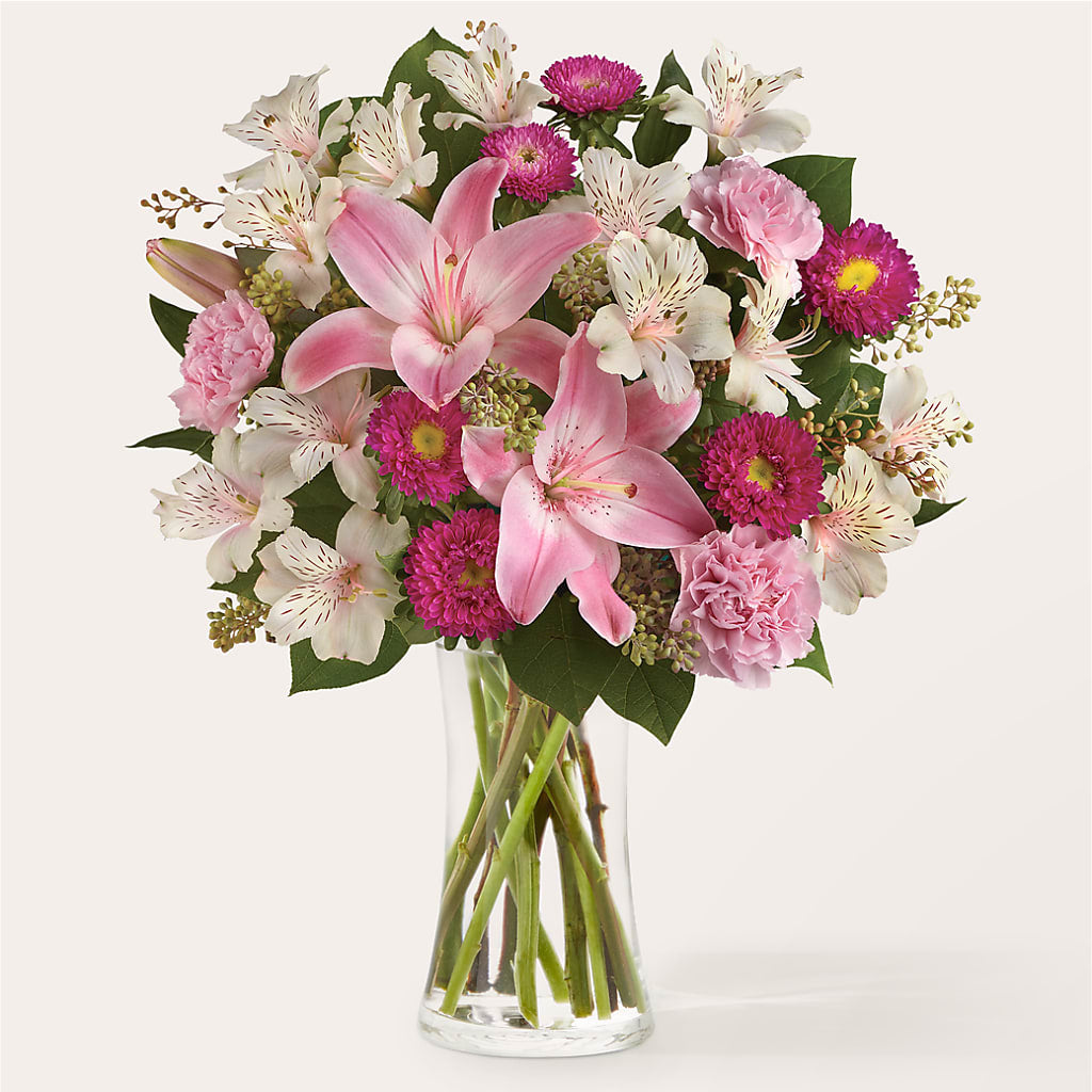Feeling Fuchsia Bouquet – Red Rose Flowers, Salinas CA