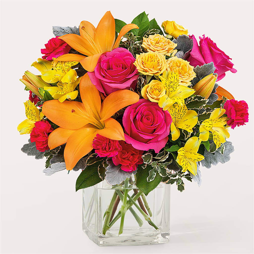 To the Tropics Bouquet – Red Rose Flowers, Salinas CA