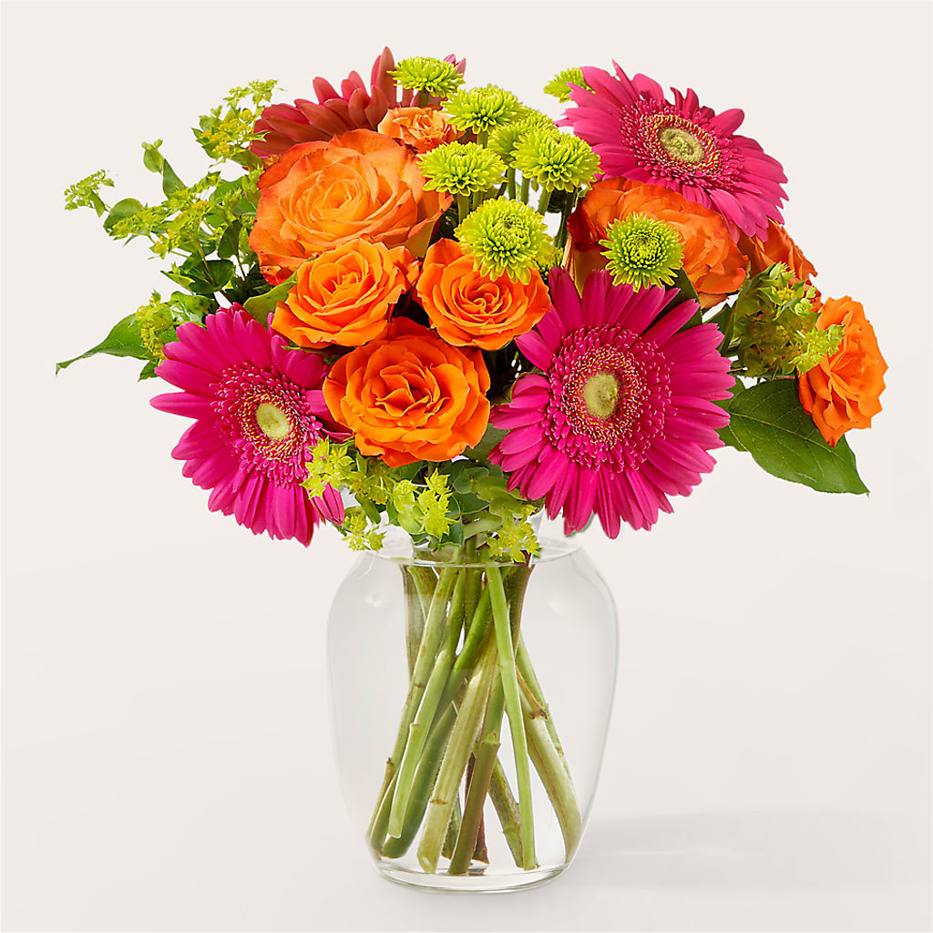 Zest for Life Bouquet – Red Rose Flowers, Salinas CA