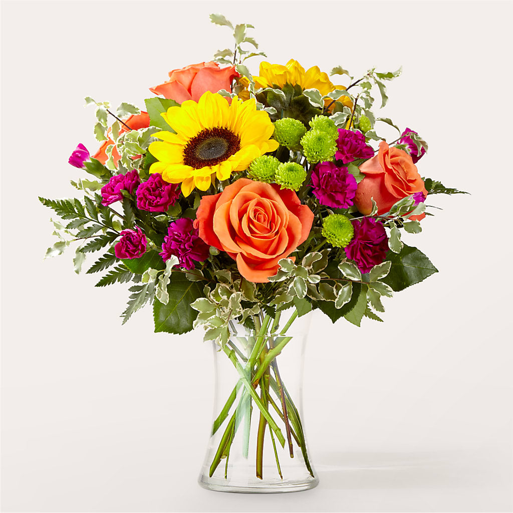 Warmth & Light Bouquet – Red Rose Flowers, Salinas CA