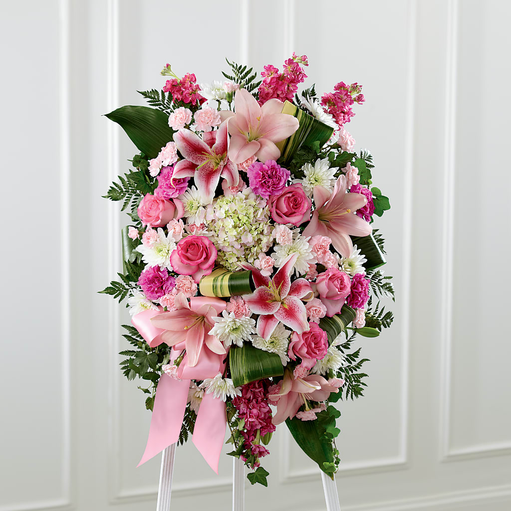 Comforting Standing Spray – Red Rose Flowers, Salinas CA