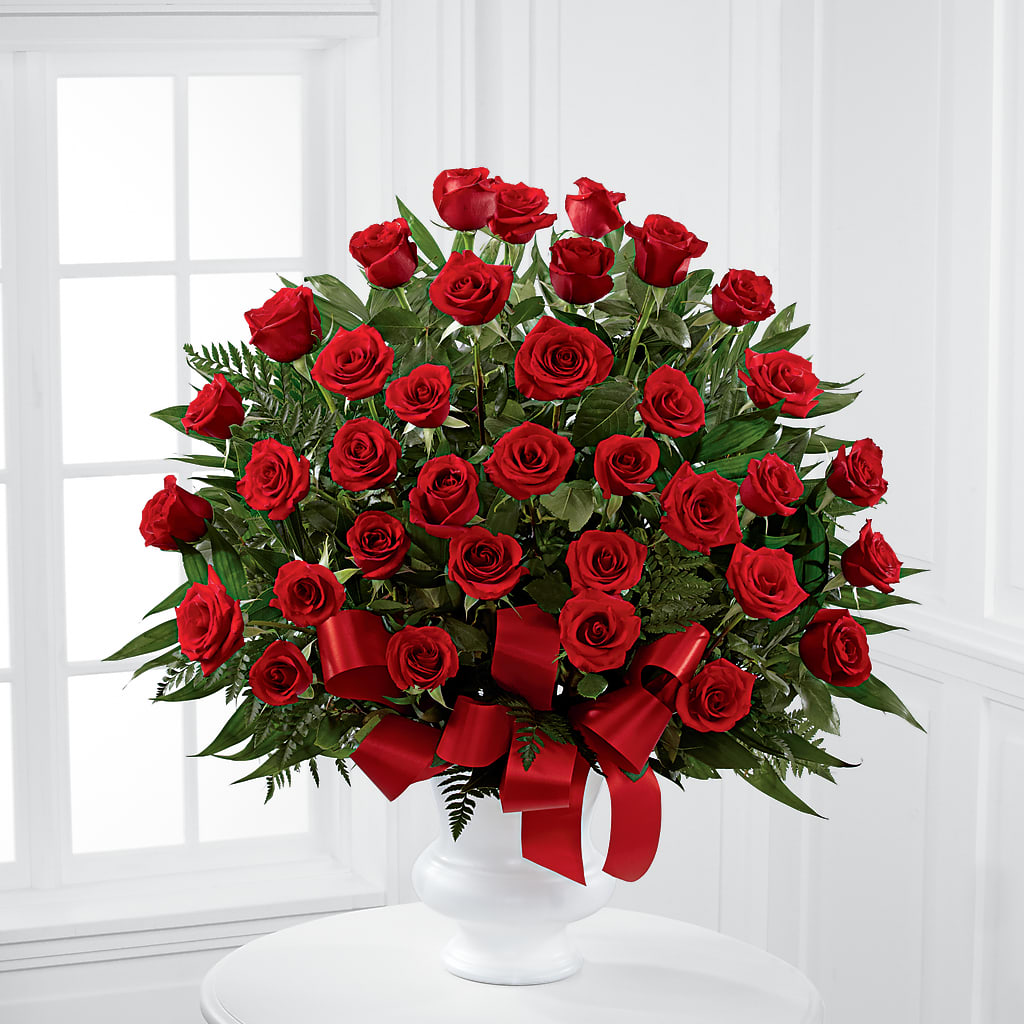 Blessed with Love Arrangement – Red Rose Flowers, Salinas CA