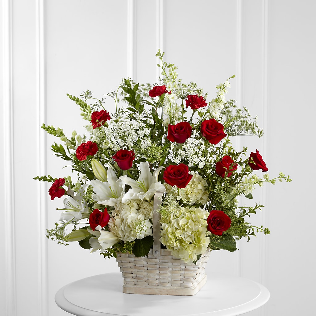 In Loving Memory Arrangement – Red Rose Flowers, Salinas CA