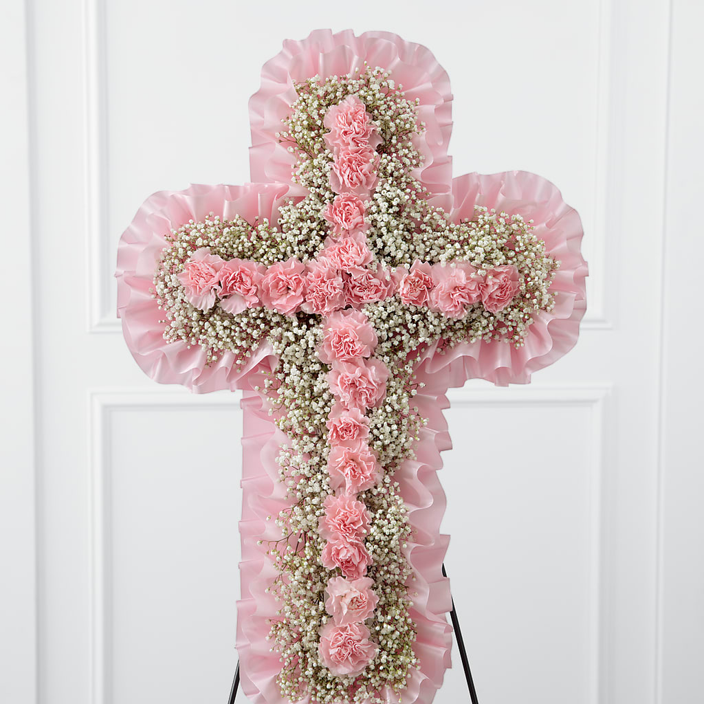 Angel's Cross Easel – Red Rose Flowers, Salinas CA
