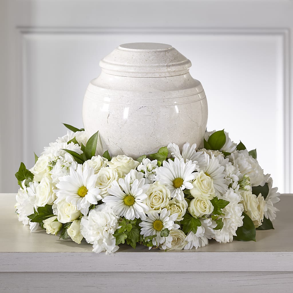 Ivory Gardens Cremation Adornment – Red Rose Flowers, Salinas CA
