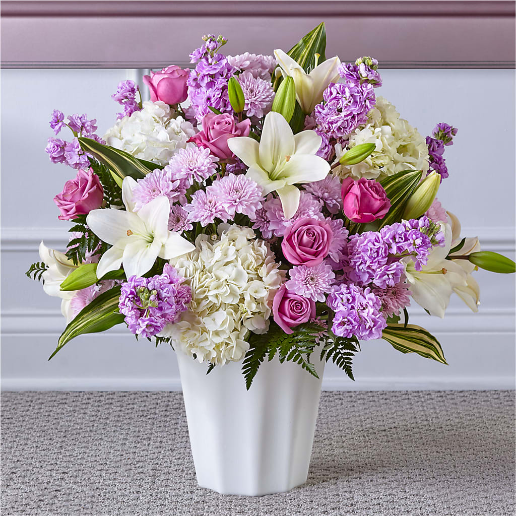 Heaven Sent Floor Basket – Red Rose Flowers, Salinas CA