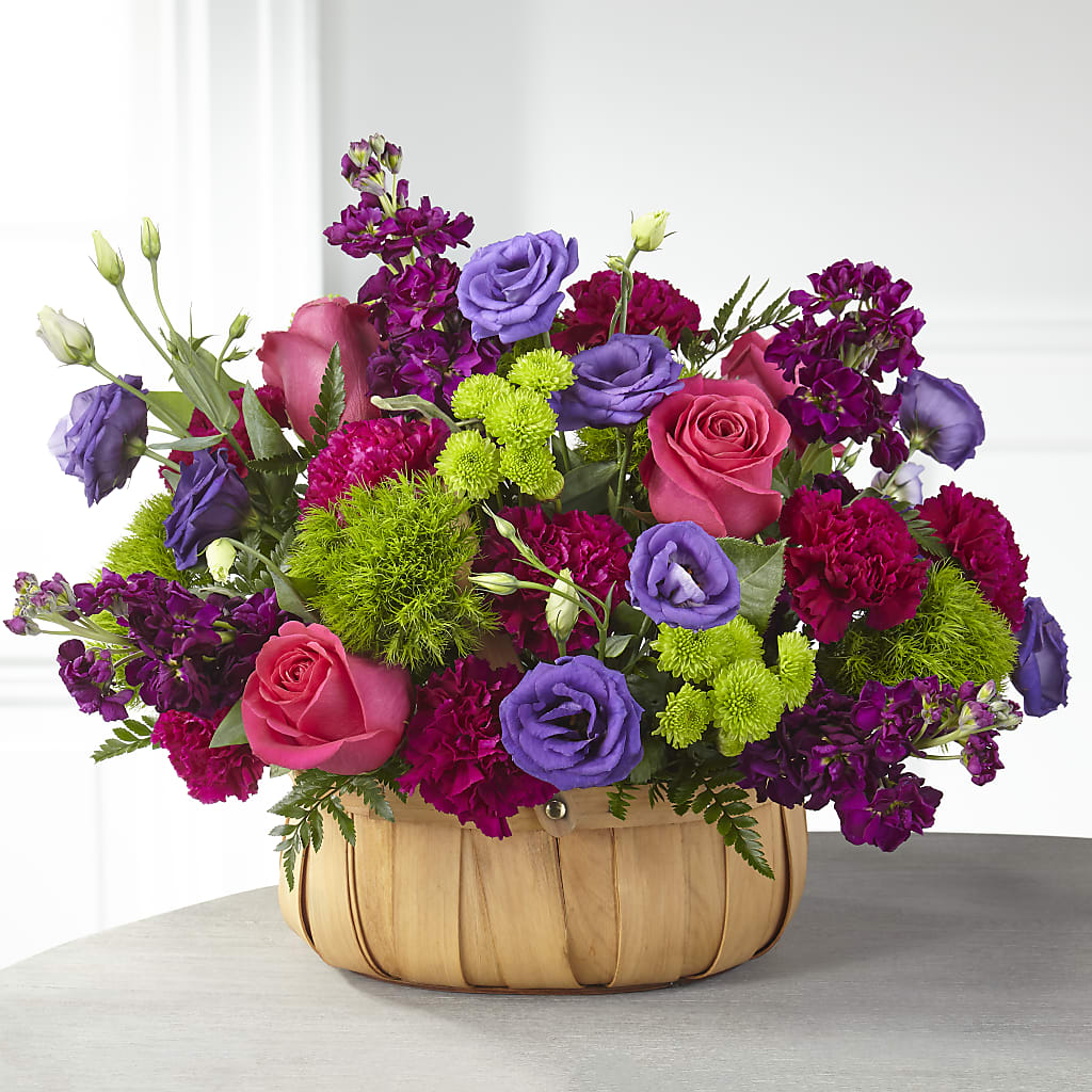 Serene Sanctuary Basket – Red Rose Flowers, Salinas CA