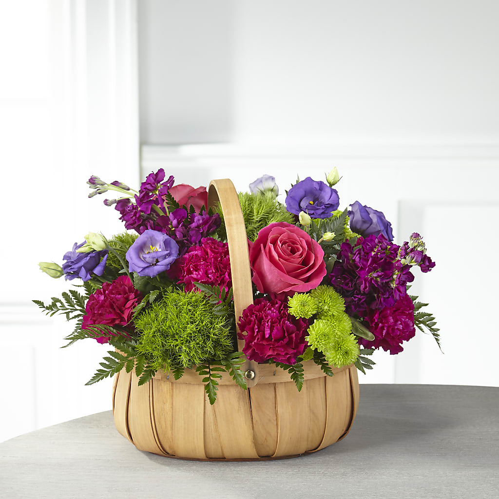 Serene Sanctuary Basket – Red Rose Flowers, Salinas CA