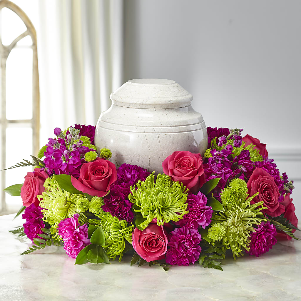 Hopeful Blessings Cremation Adornment – Red Rose Flowers, Salinas CA