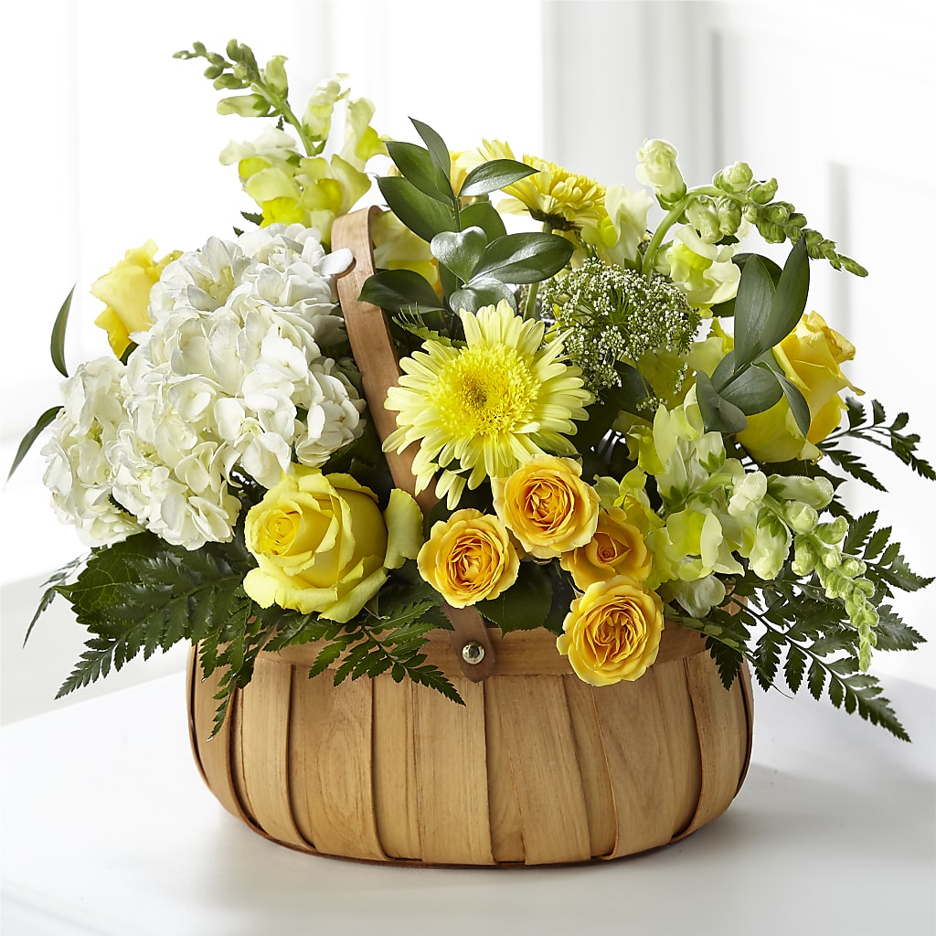 Rustic Remembrance Basket – Red Rose Flowers, Salinas CA