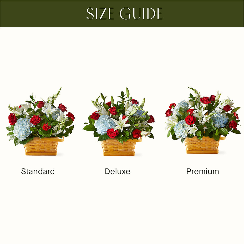 Greater Glory Basket – Red Rose Flowers, Salinas CA