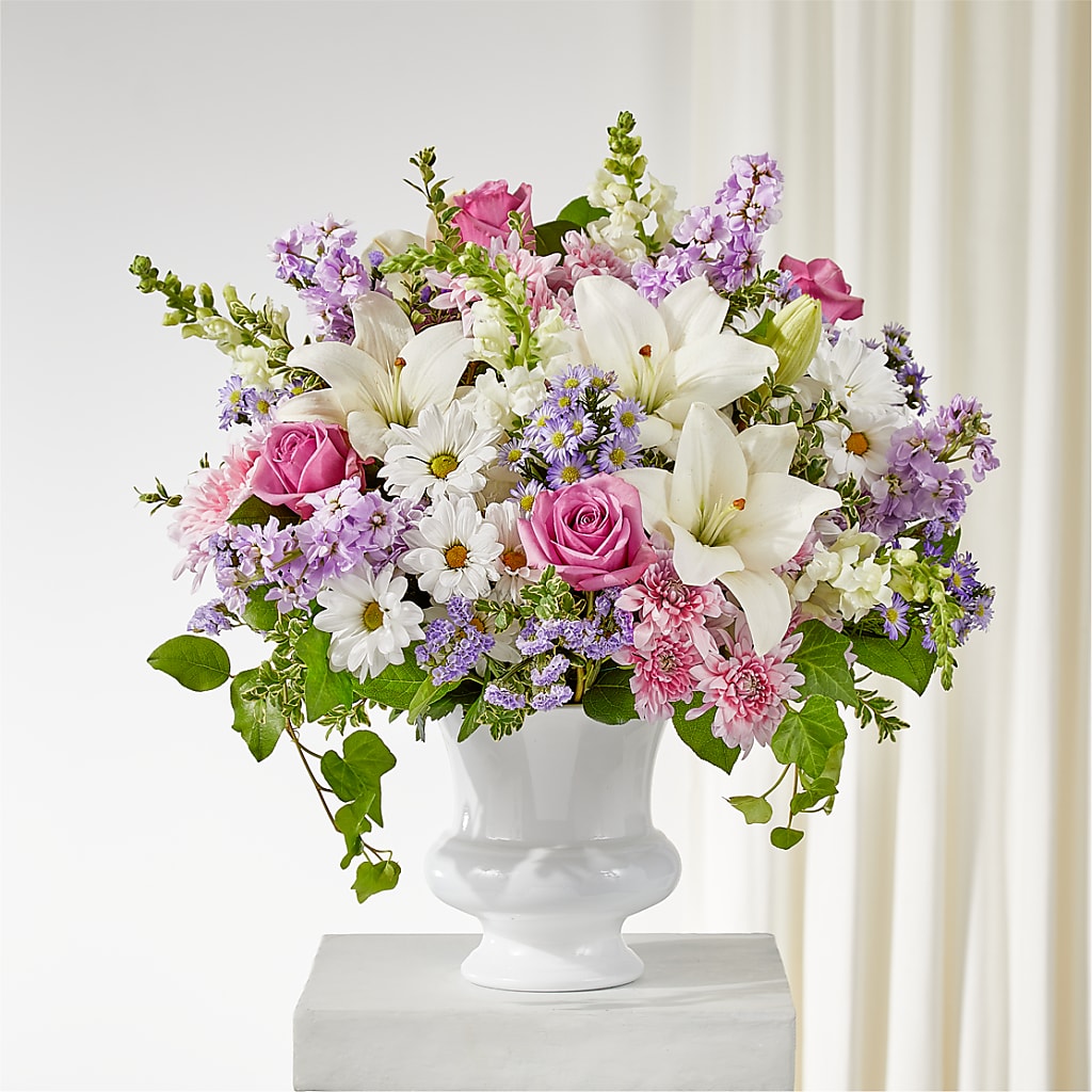 Remarkable Life Urn Arrangement – Red Rose Flowers, Salinas CA