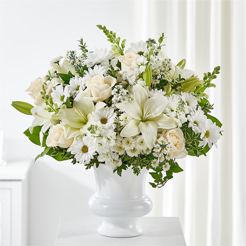 Uplifting Urn Arrangement – Red Rose Flowers, Salinas CA