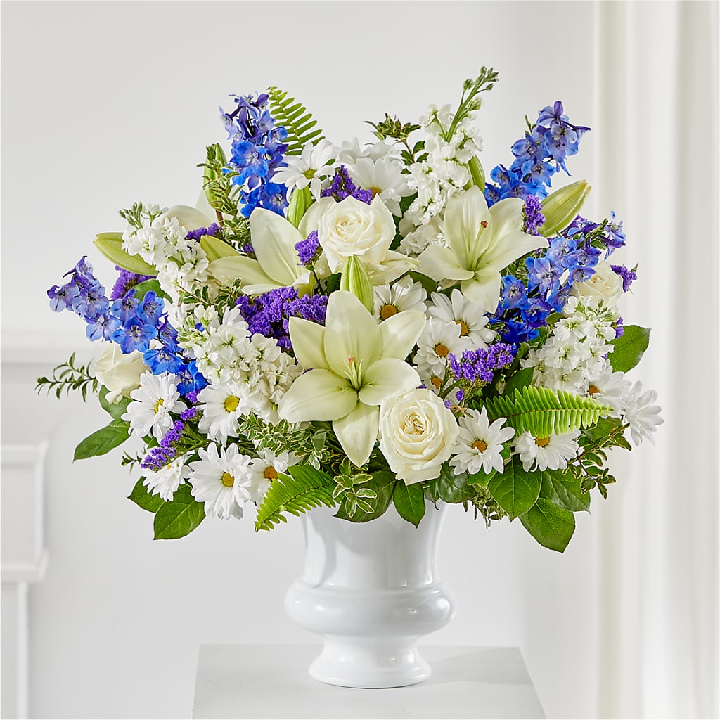 Expressions of Hope Urn Arrangement – Red Rose Flowers, Salinas CA