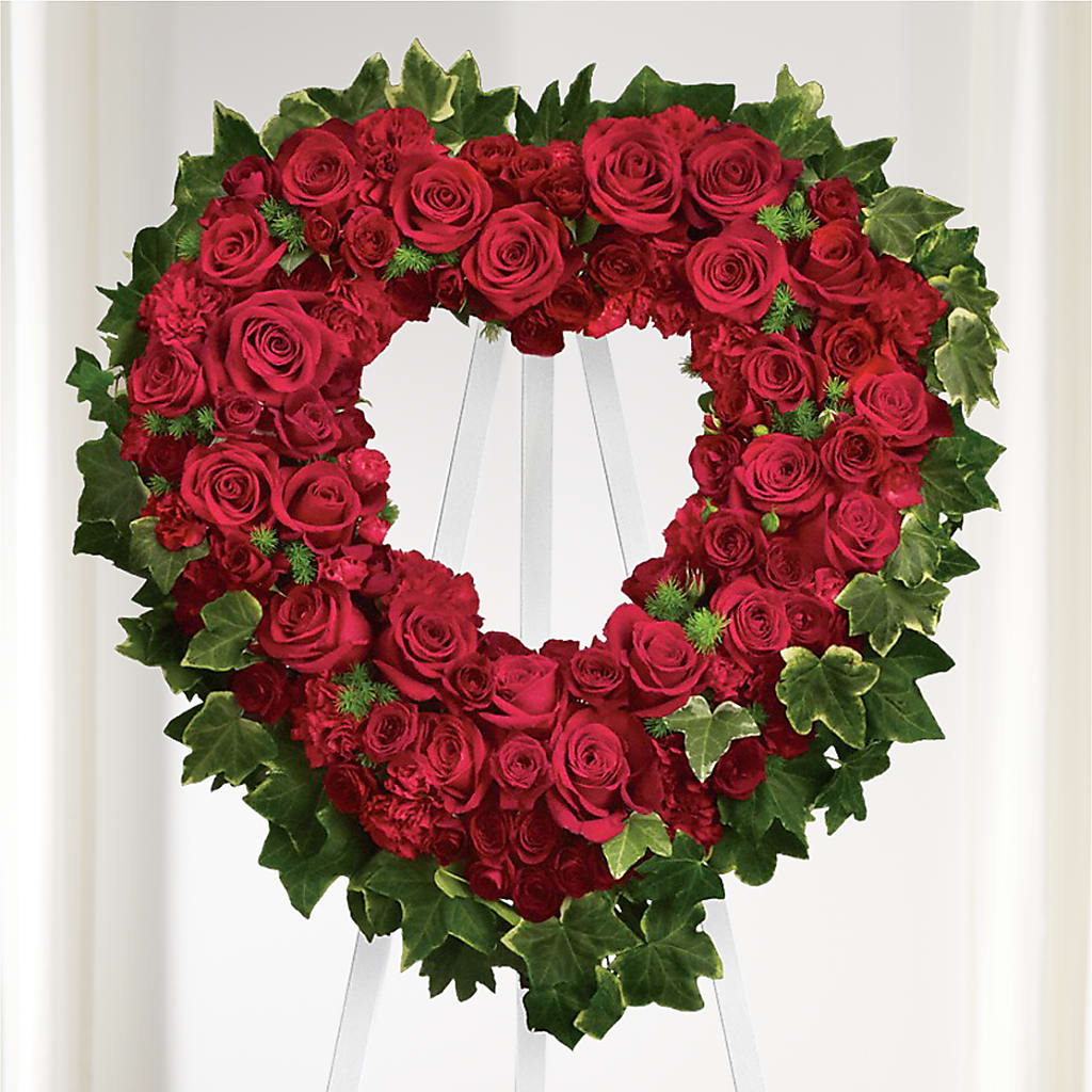 Wholehearted Standing Spray – Red Rose Flowers, Salinas CA