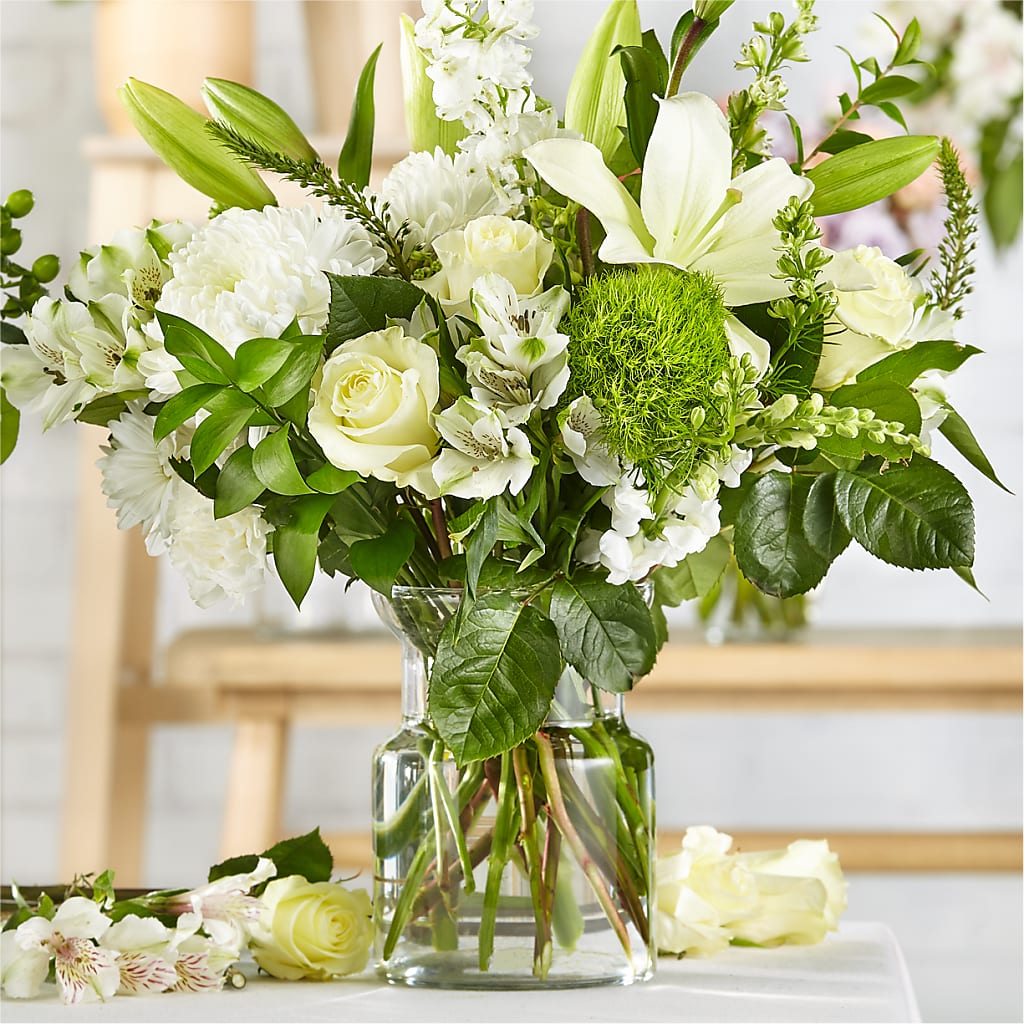 Classic Ivory – A Florist Original – Red Rose Flowers, Salinas CA