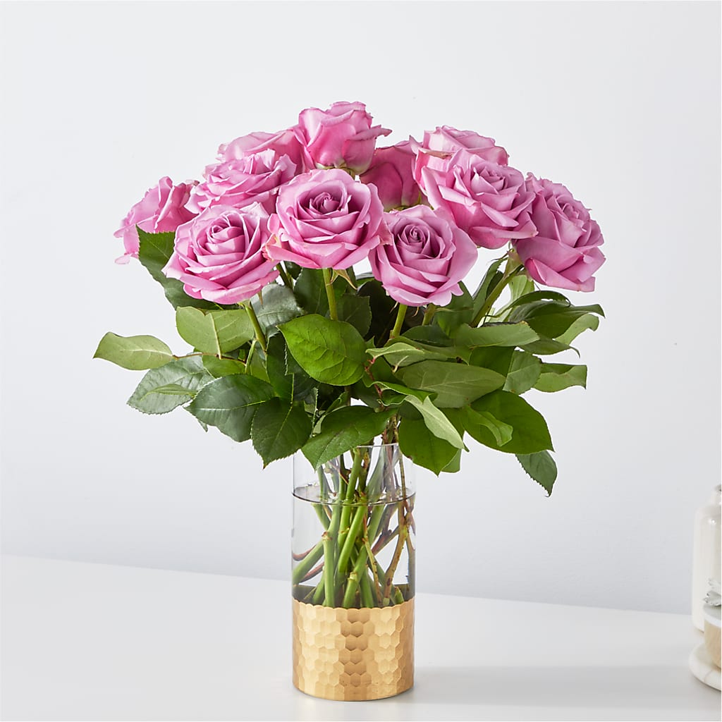 Secret Admirer Lavender Rose Bouquet – Red Rose Flowers, Salinas CA