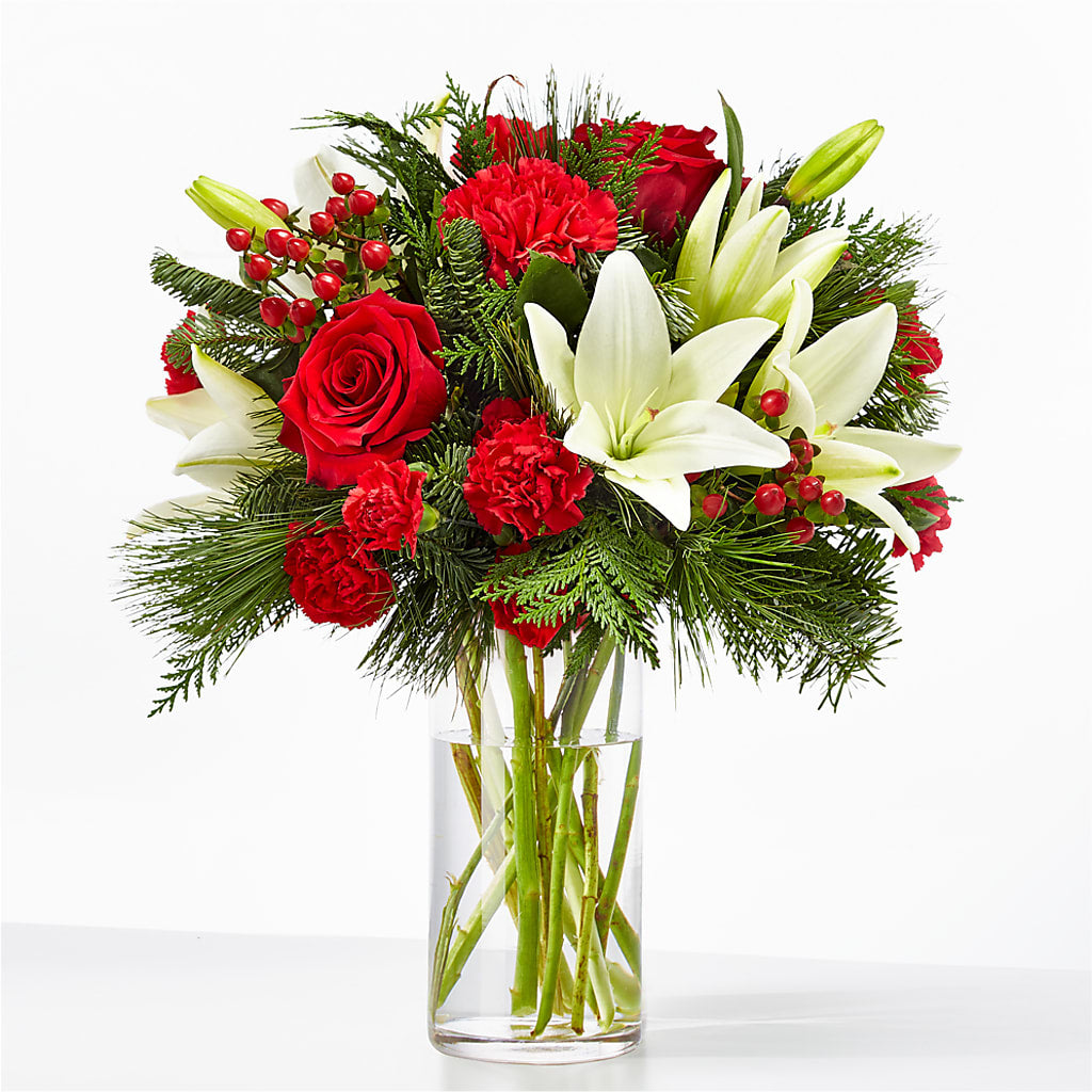 Joyful Greetings Bouquet – Red Rose Flowers, Salinas CA