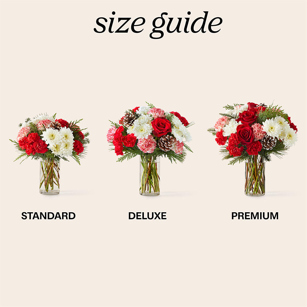 Candy Cane Lane Bouquet – Red Rose Flowers, Salinas CA