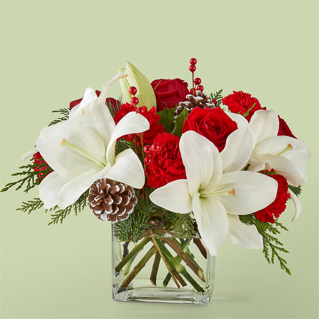 Glistening Icicles Bouquet – Red Rose Flowers, Salinas CA