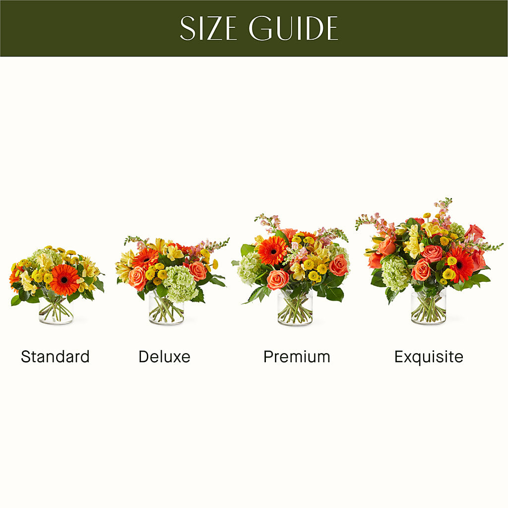 Autumn Sunshine Bouquet – Red Rose Flowers, Salinas CA