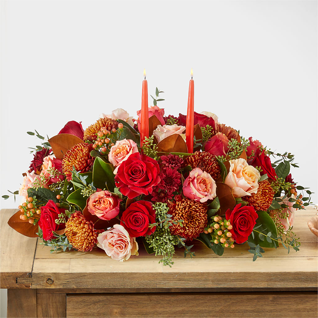 Gather Near Centerpiece – Red Rose Flowers, Salinas CA