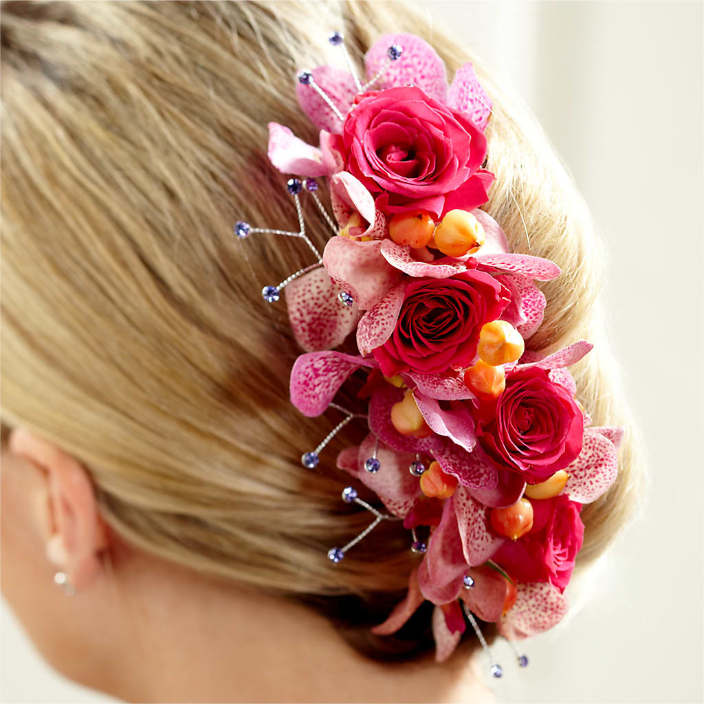 Celestial Hair Decor – Red Rose Flowers, Salinas CA