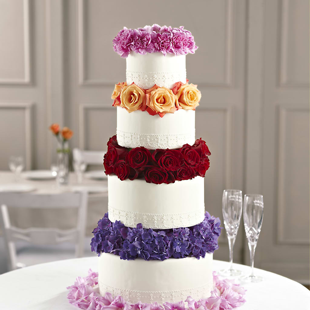 Infinite Love Cake Décor – Red Rose Flowers, Salinas CA