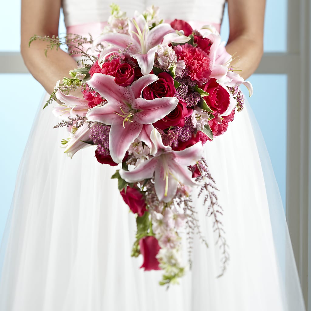 Lily & Rose Bouquet – Red Rose Flowers, Salinas CA