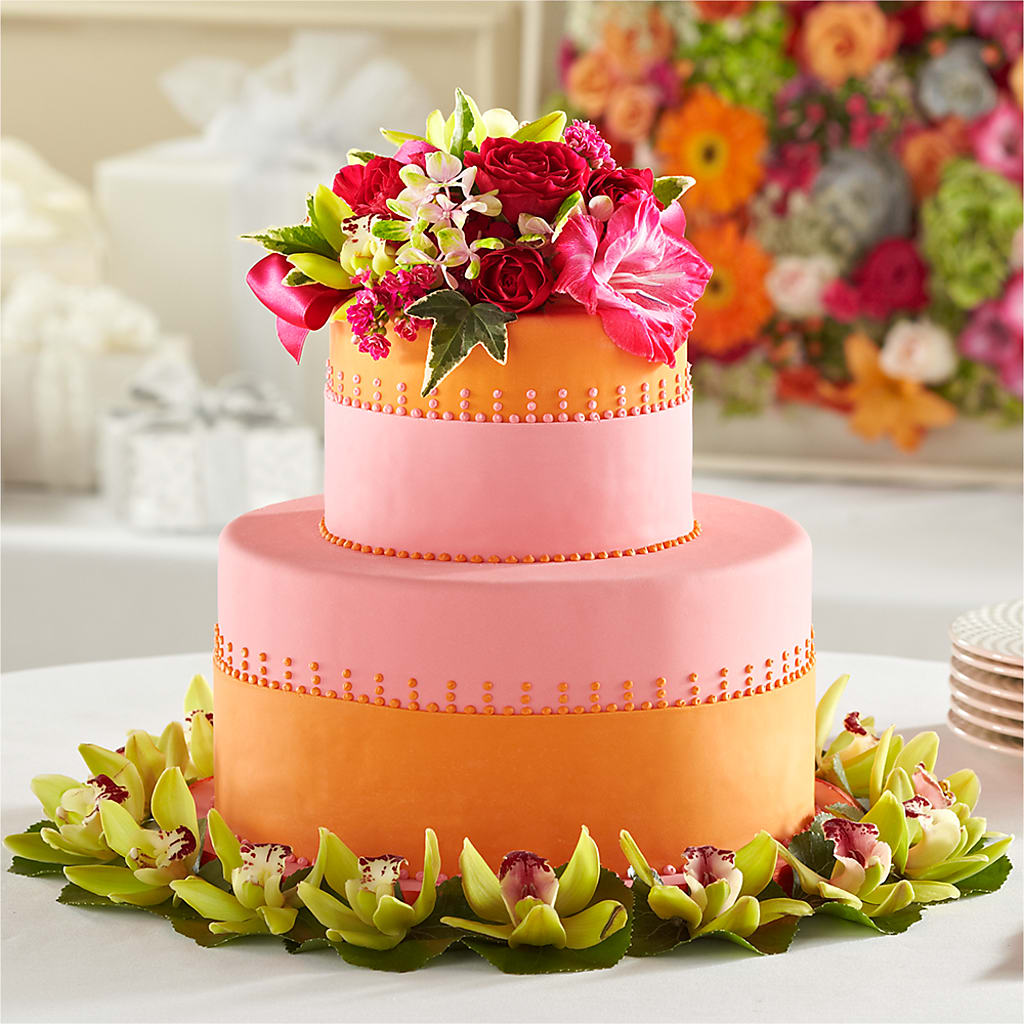 Sweet Citrus Cake Decor – Red Rose Flowers, Salinas CA