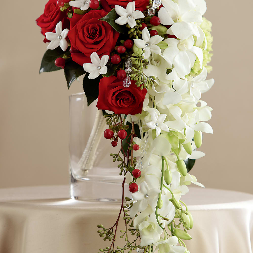 Here Comes the Bride Bouquet – Red Rose Flowers, Salinas CA