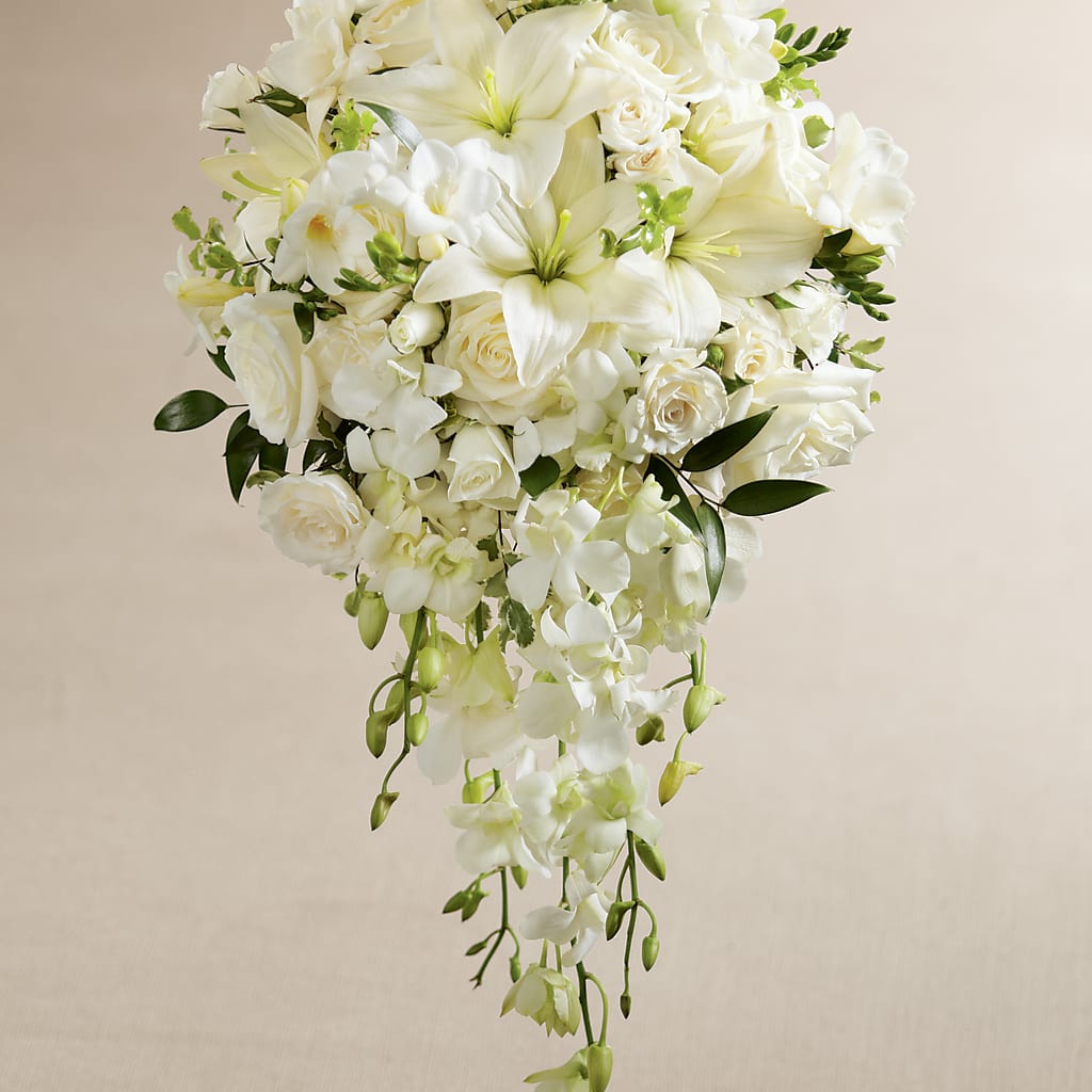 White Wonders Bouquet – Red Rose Flowers, Salinas CA