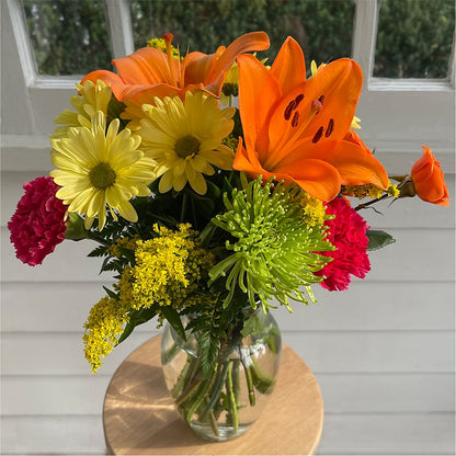 Bold & Bright – A Florist Original –  Red Rose Flowers, Salinas CA