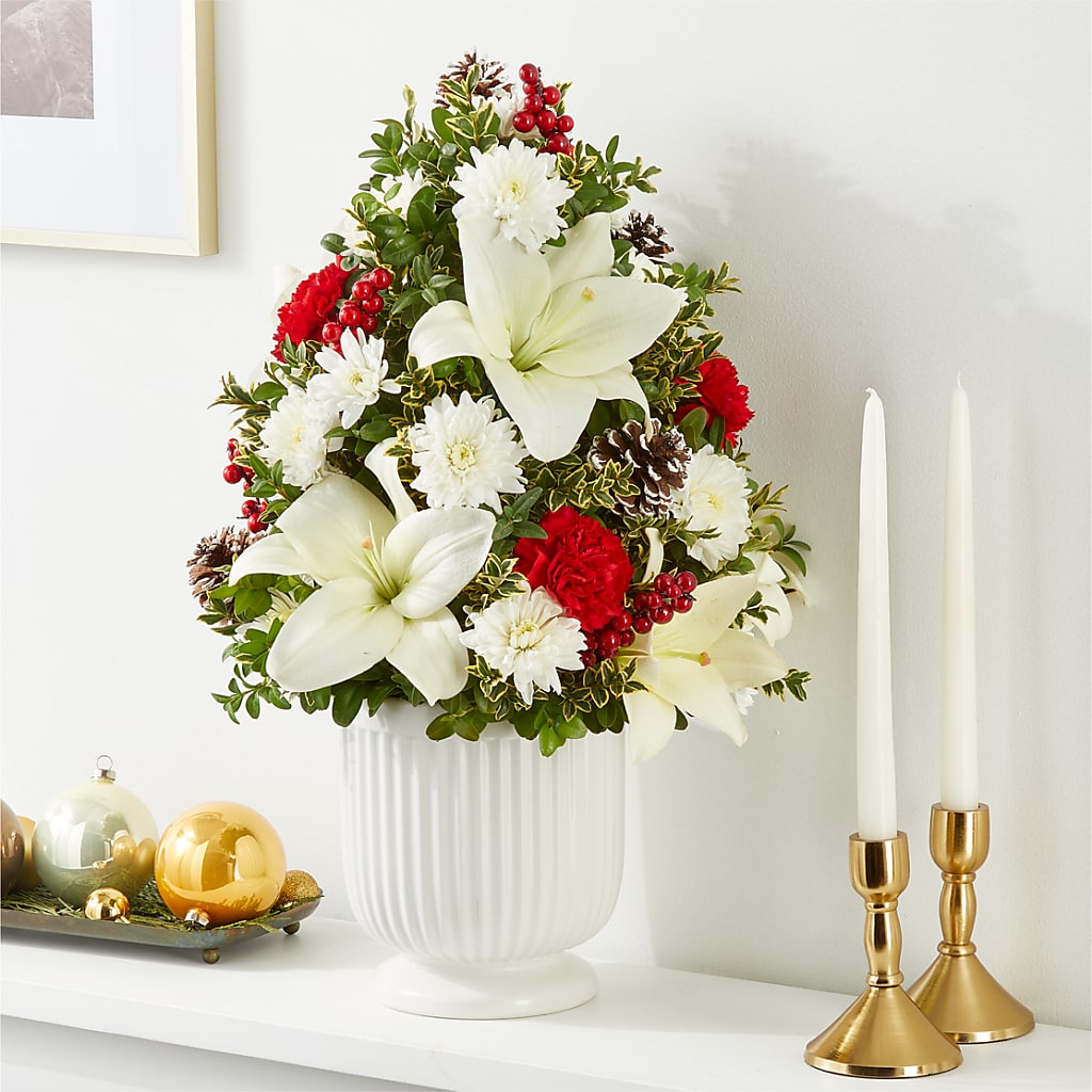 Festive Moments Tree –  Red Rose Flowers, Salinas CA