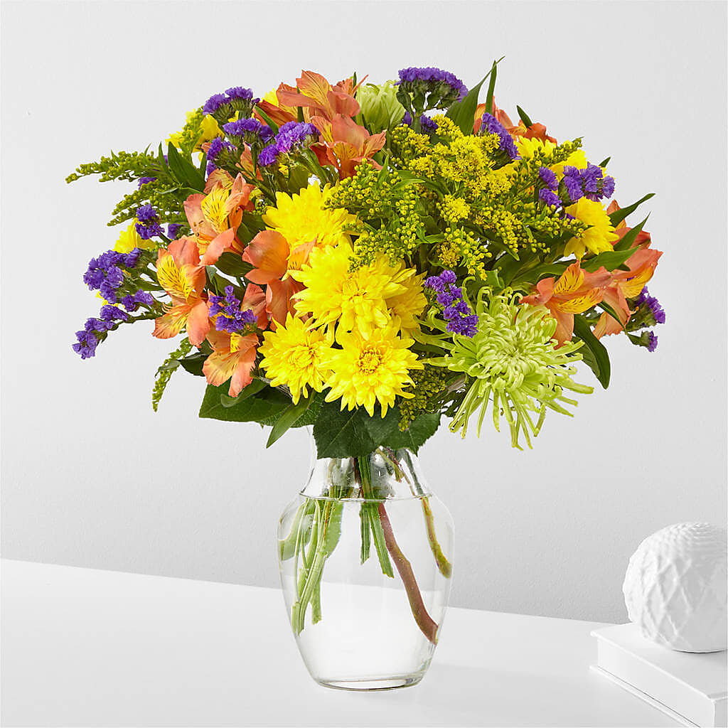 Marmalade Skies Bouquet –  Red Rose Flowers, Salinas CA
