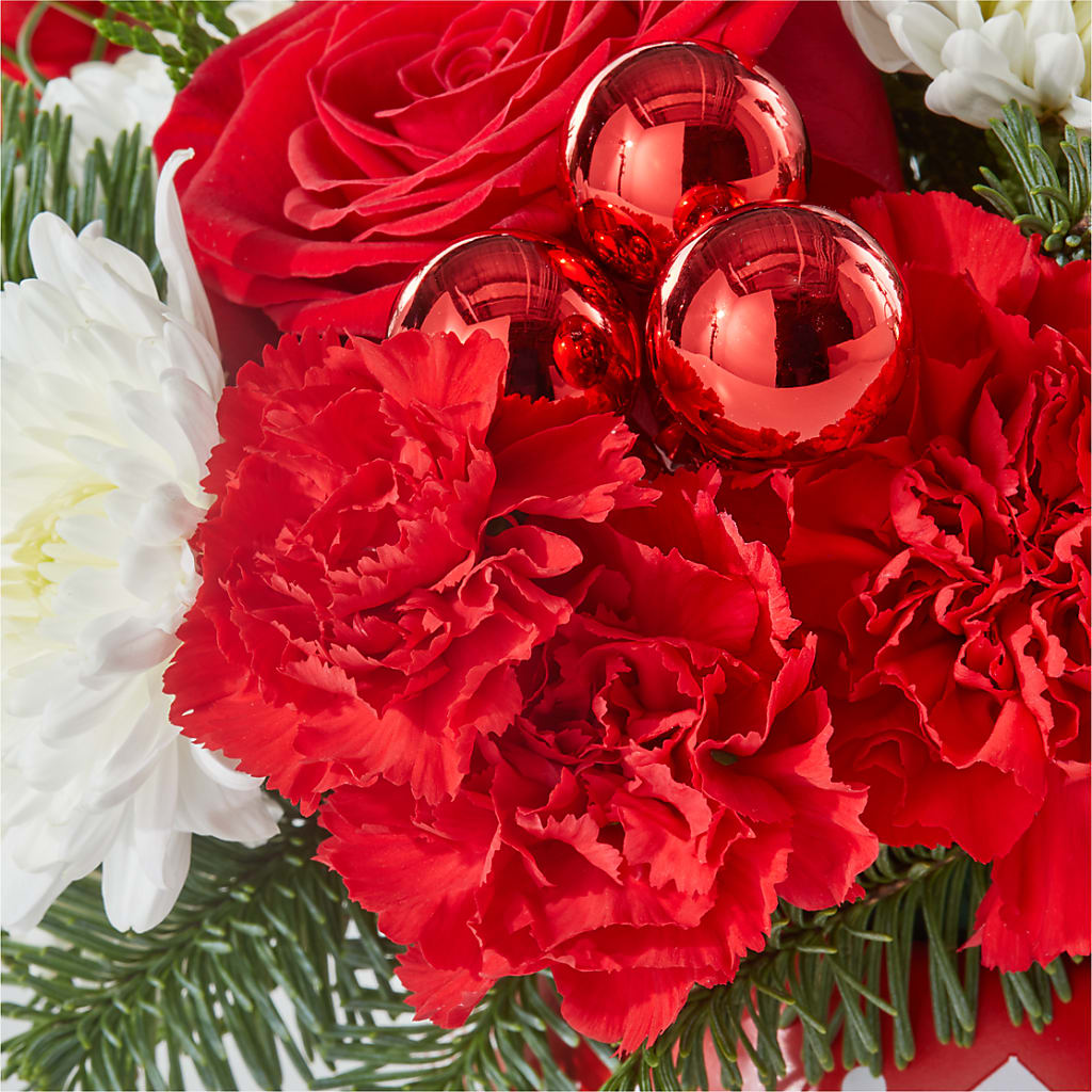 Cheer in the Air Ornament –  Red Rose Flowers, Salinas CA
