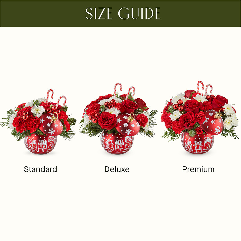 Cheer in the Air Ornament –  Red Rose Flowers, Salinas CA