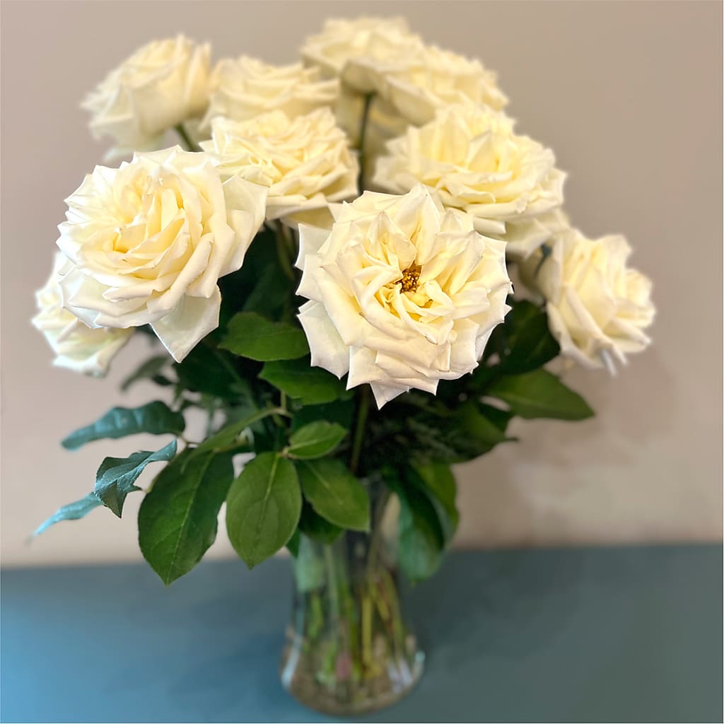 Long Stem Yellow Rose Bouquet –  Red Rose Flowers, Salinas CA