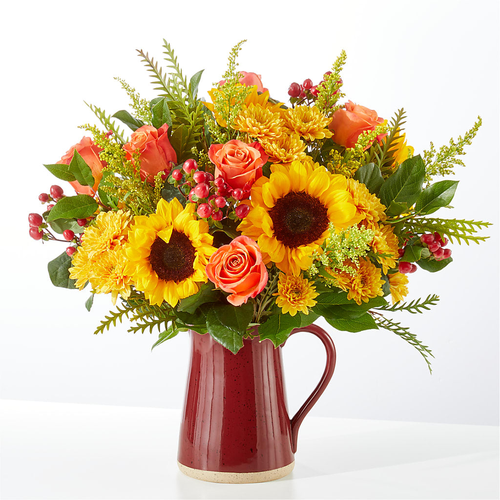 Scents of Autumn Bouquet –  Red Rose Flowers, Salinas CA