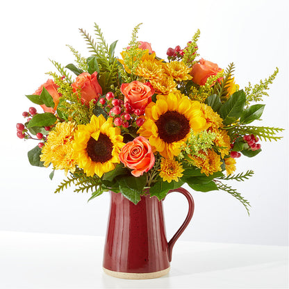 Scents of Autumn Bouquet –  Red Rose Flowers, Salinas CA