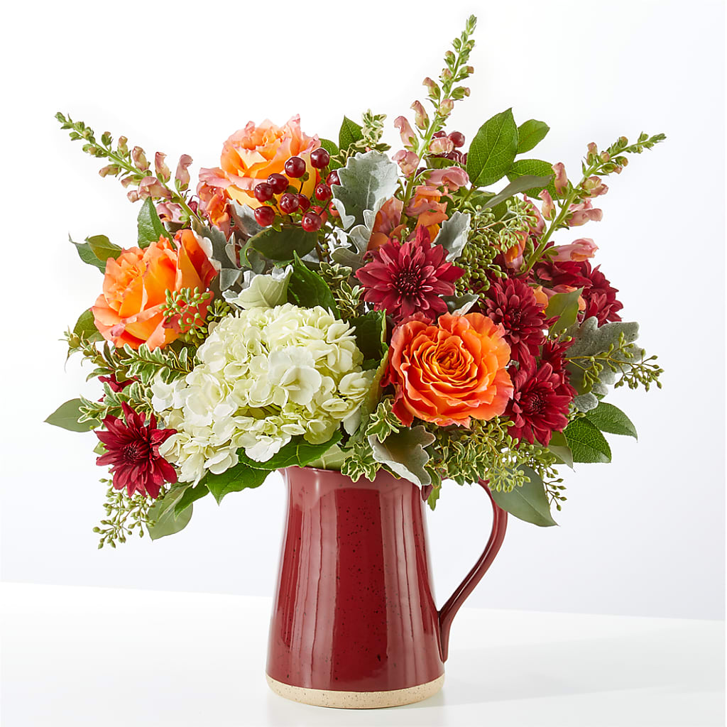 Fall's Finest Bouquet –  Red Rose Flowers, Salinas CA