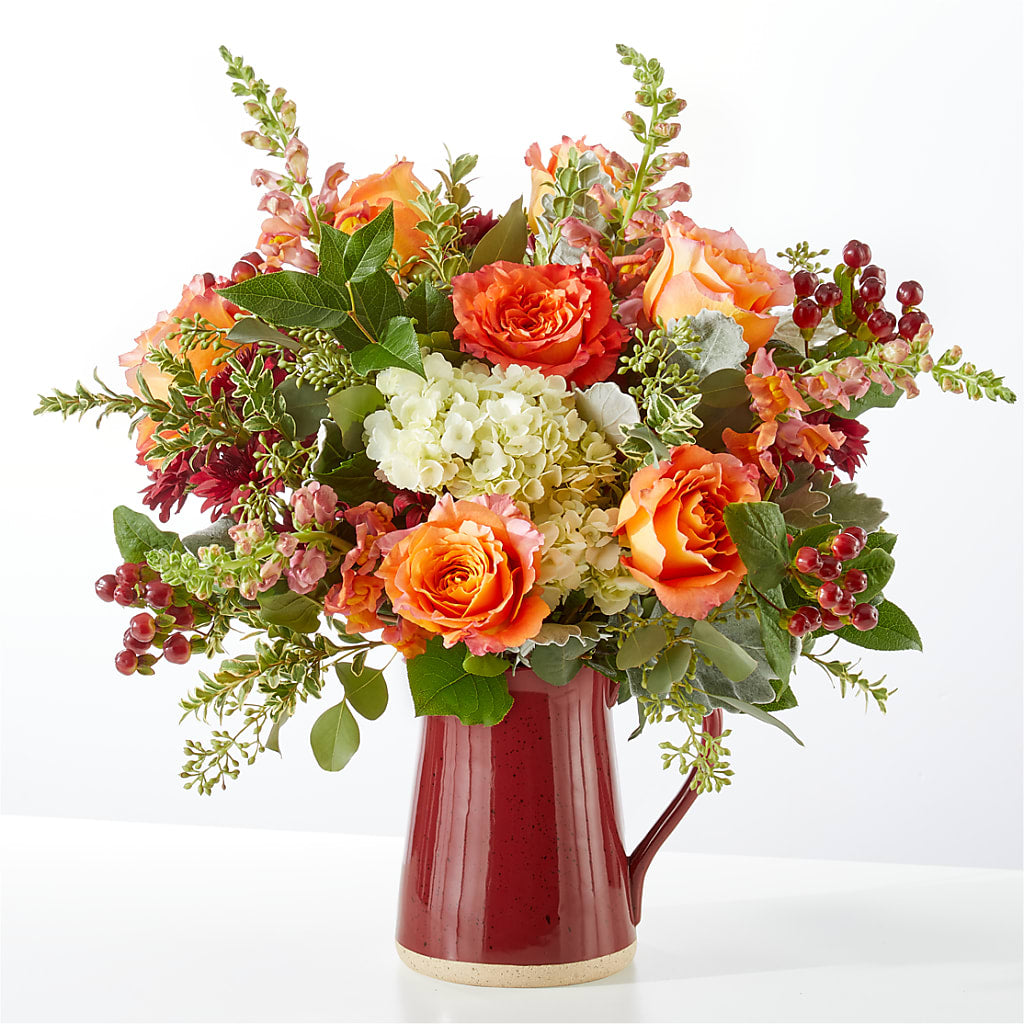 Fall's Finest Bouquet –  Red Rose Flowers, Salinas CA