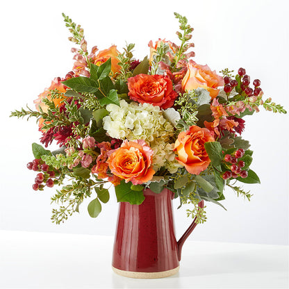 Fall's Finest Bouquet –  Red Rose Flowers, Salinas CA