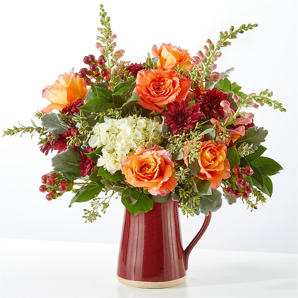 Fall's Finest Bouquet –  Red Rose Flowers, Salinas CA